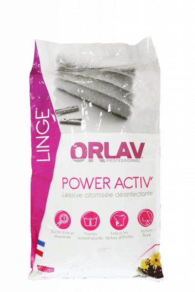 Orlav 0287 power activ' lessive poudre 20 KG – L0287 – MYHD