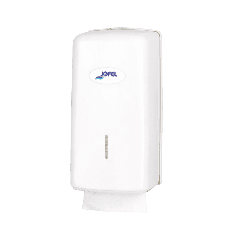 Distributeur de papier toilette enchevetre feuille a feuille blanc – AH77000 – MYHD