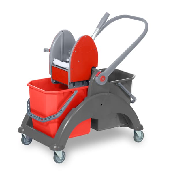 Chariot sky mp-gt double seau 2*15 L avec essoreuse – SK- 2.15-MP-GT – MYHD