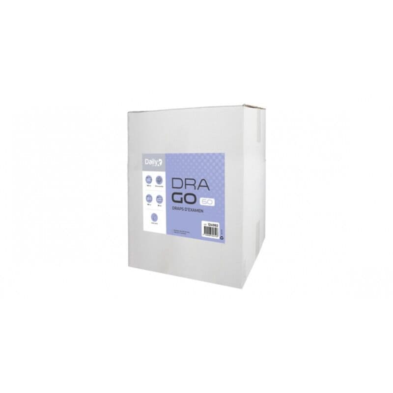 Drap d’examen blanc 60 cm, 135 formats, 2 plis