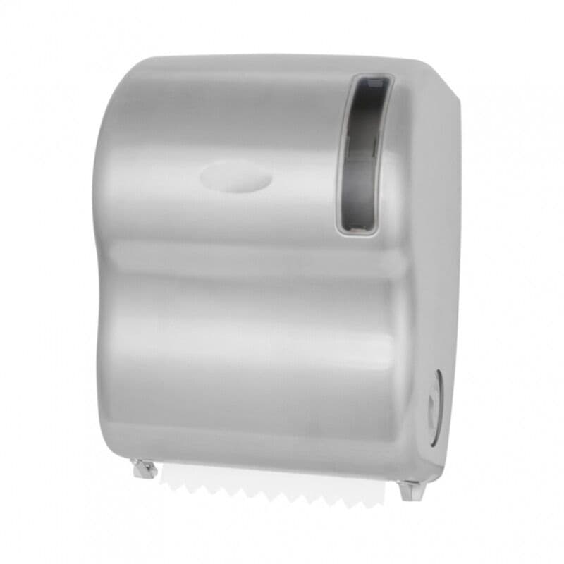 Distributeur mécanique d’essuie-mains en rouleau, inox brossé