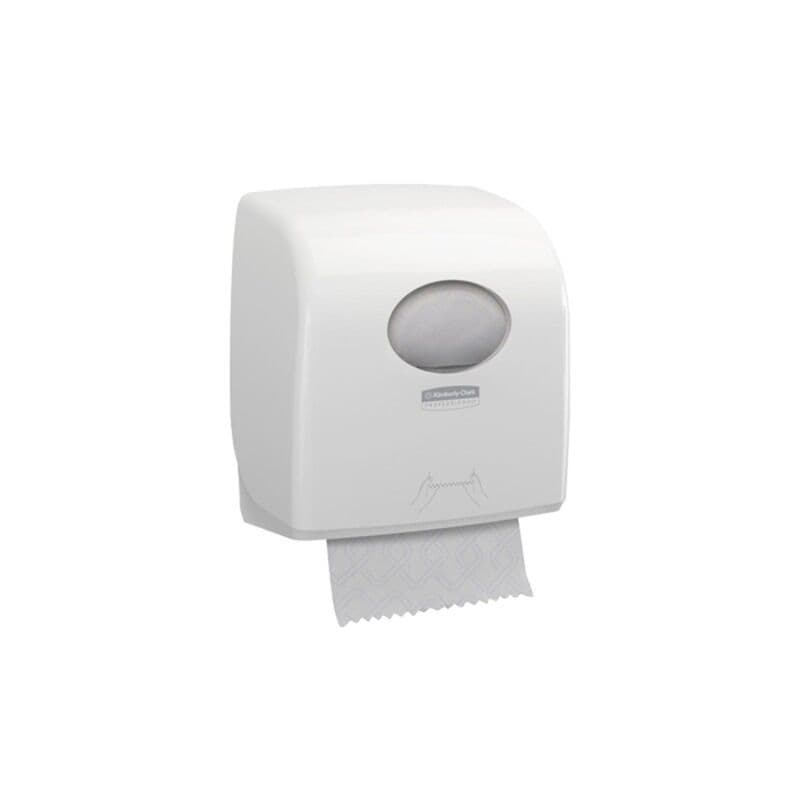 Distributeur compact d’essuie-mains en rouleau, blanc