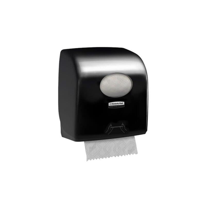 Distributeur d’essuie-mains pour rouleau longue autonomie, noir