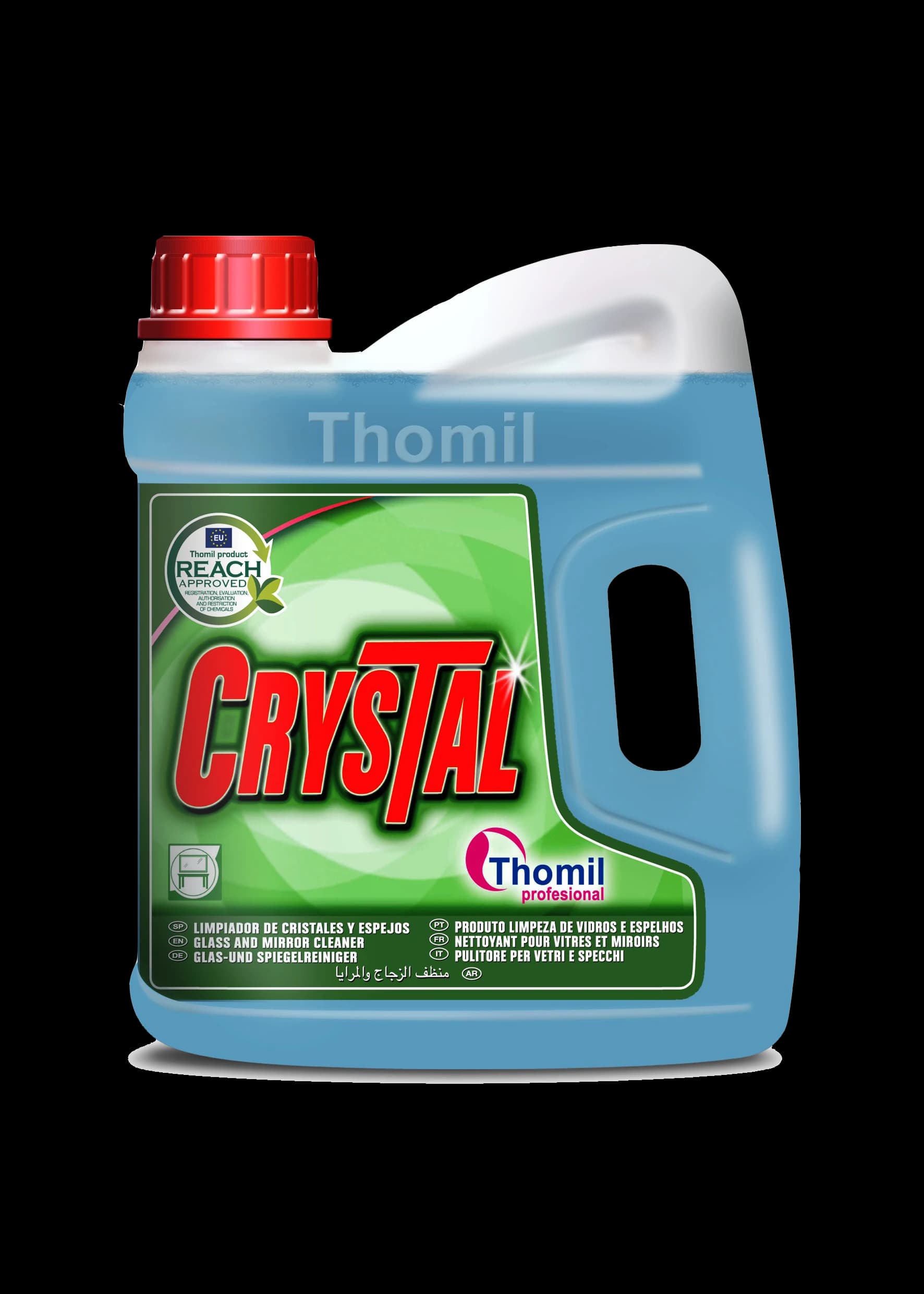 CRYSTAL – Nettoyant vitres et miroirs — vue de face du produit