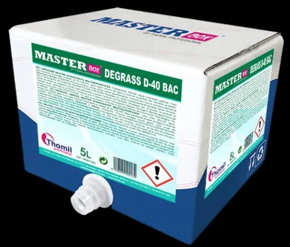 MasterBox DEGRASS D40 BAC – Dégraissant désinfectant 5 L — vue de face du produit