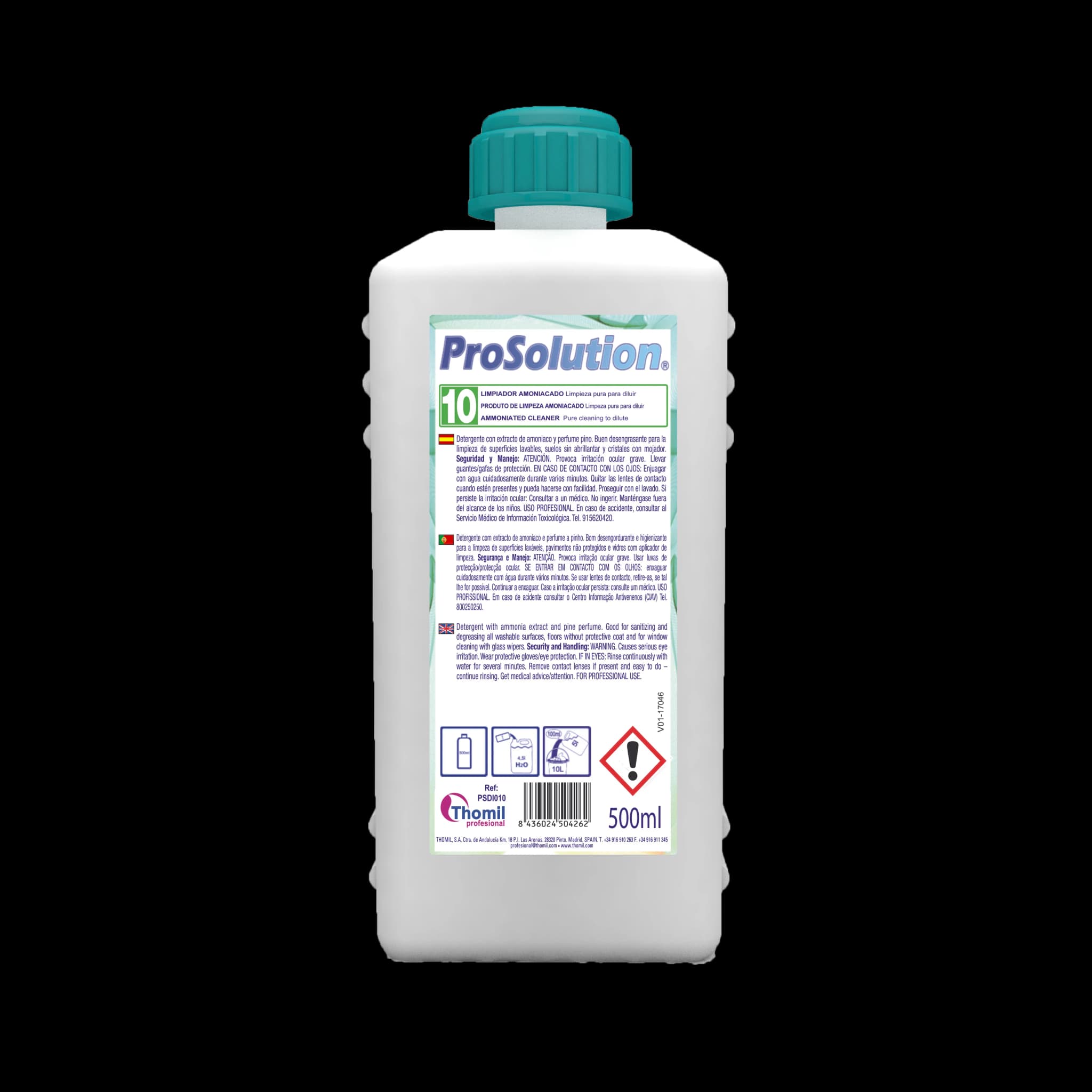 ProSolution 10 – Nettoyant ammoniaqué concentré — vue de face du produit
