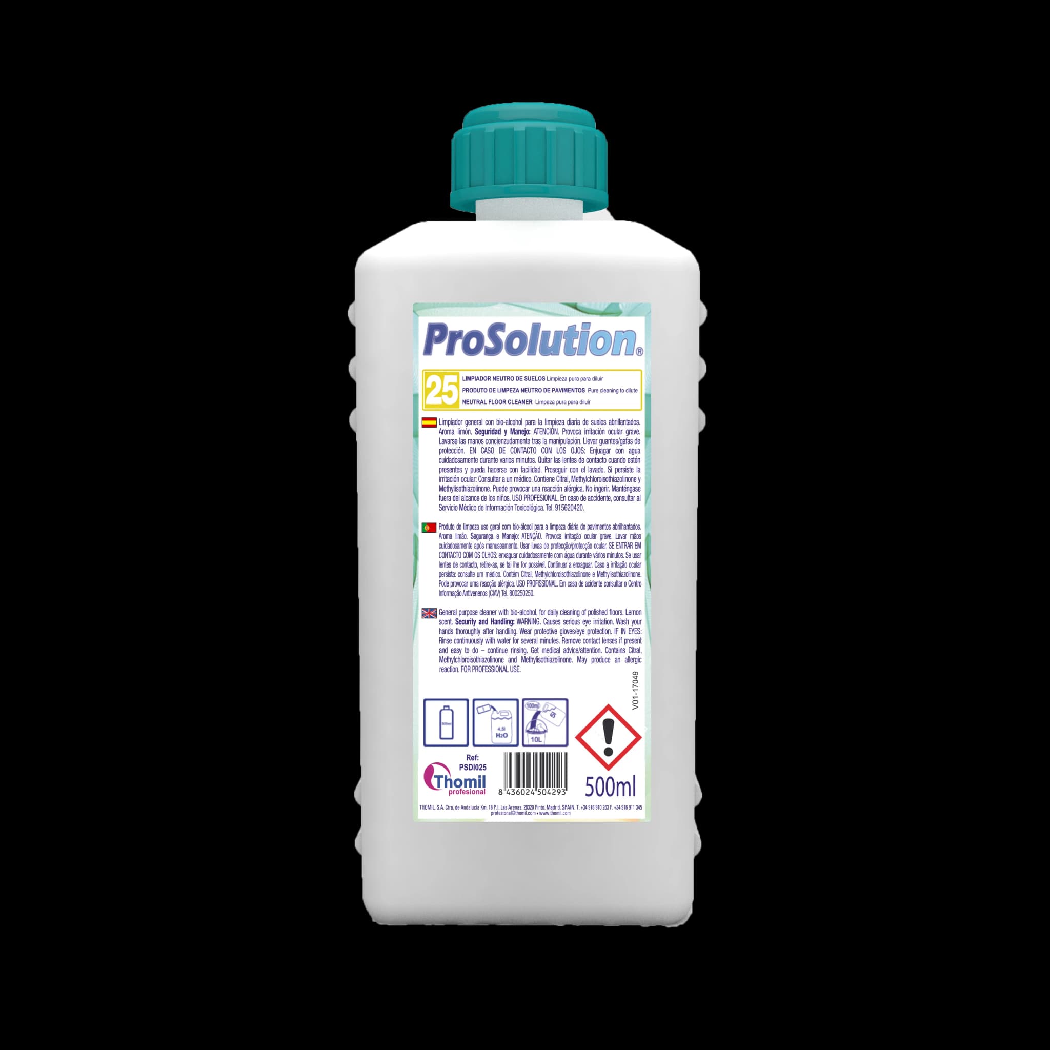 ProSolution 25 – Nettoyant neutre sols concentré — vue de face du produit