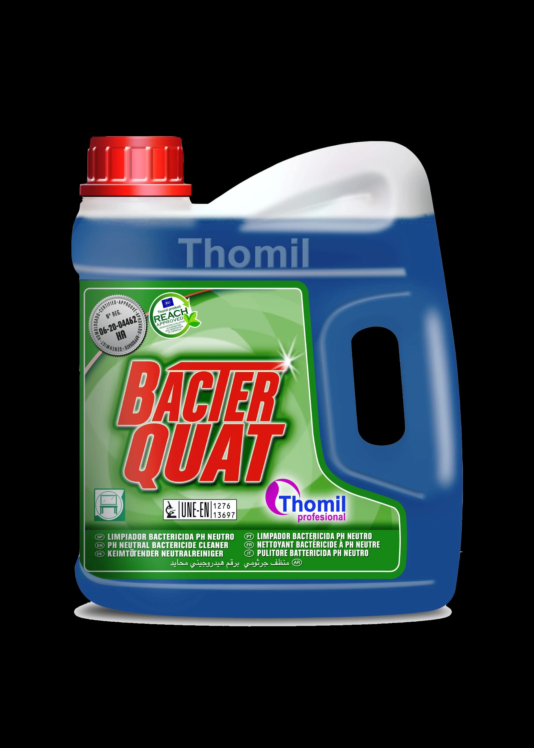 BACTER QUAT – Nettoyant désinfectant surfaces — vue de face du produit