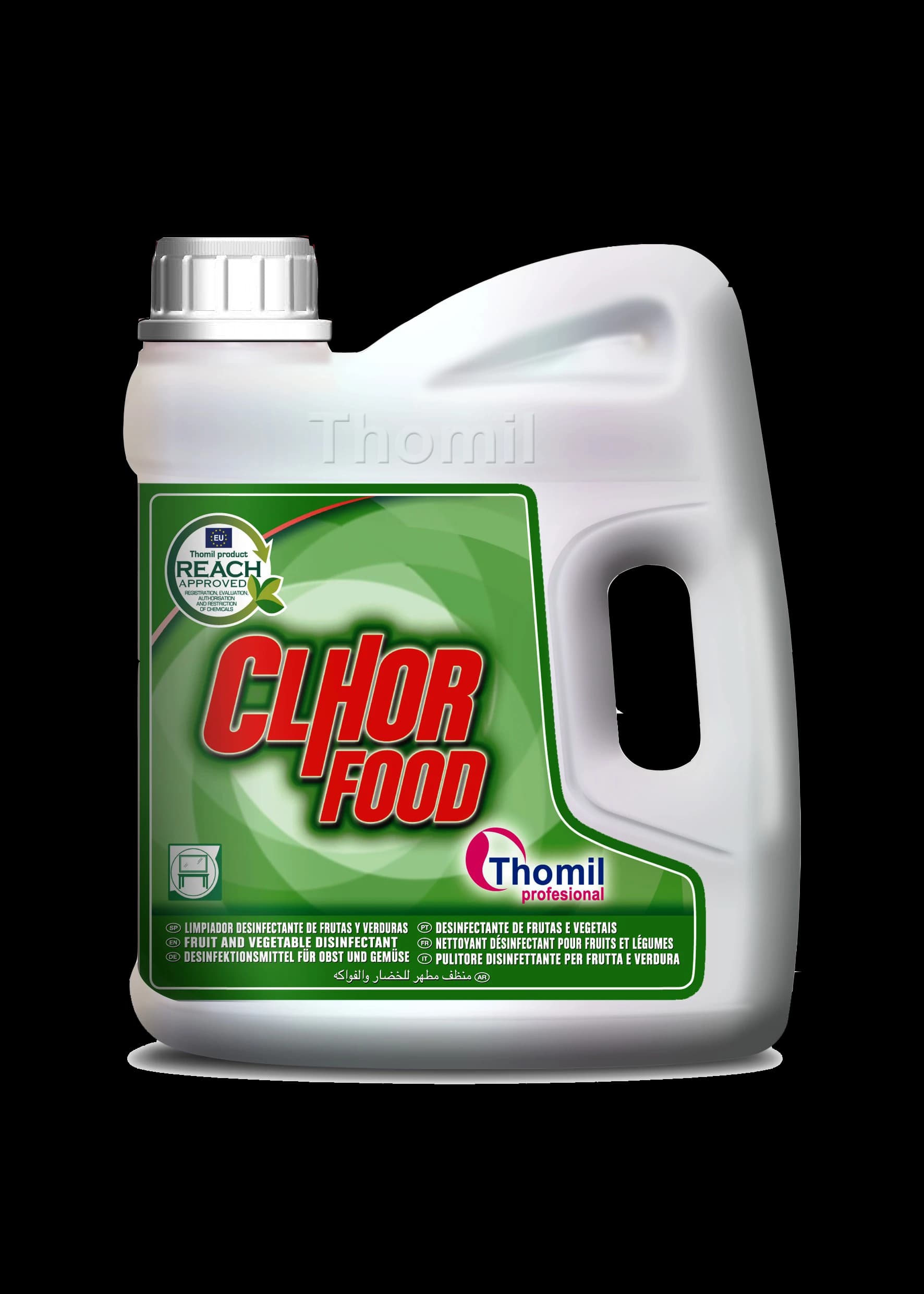 CLHOR FOOD – Solution chlorée pour végétaux — vue de face du produit