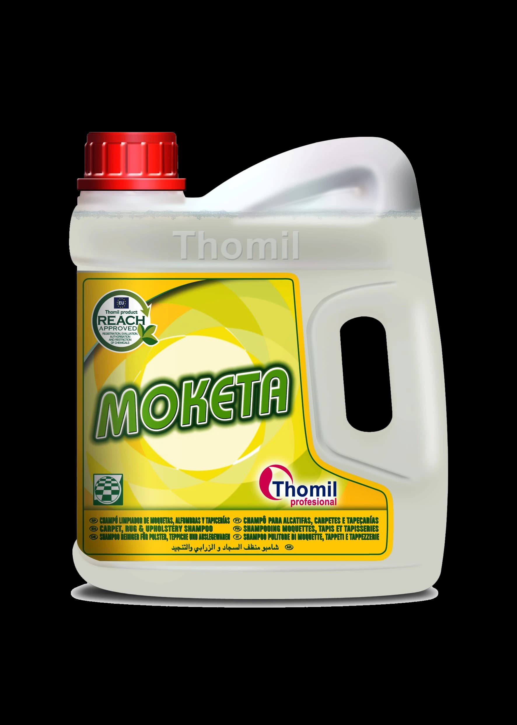 MOKETA – Shampooing moquettes — vue de face du produit