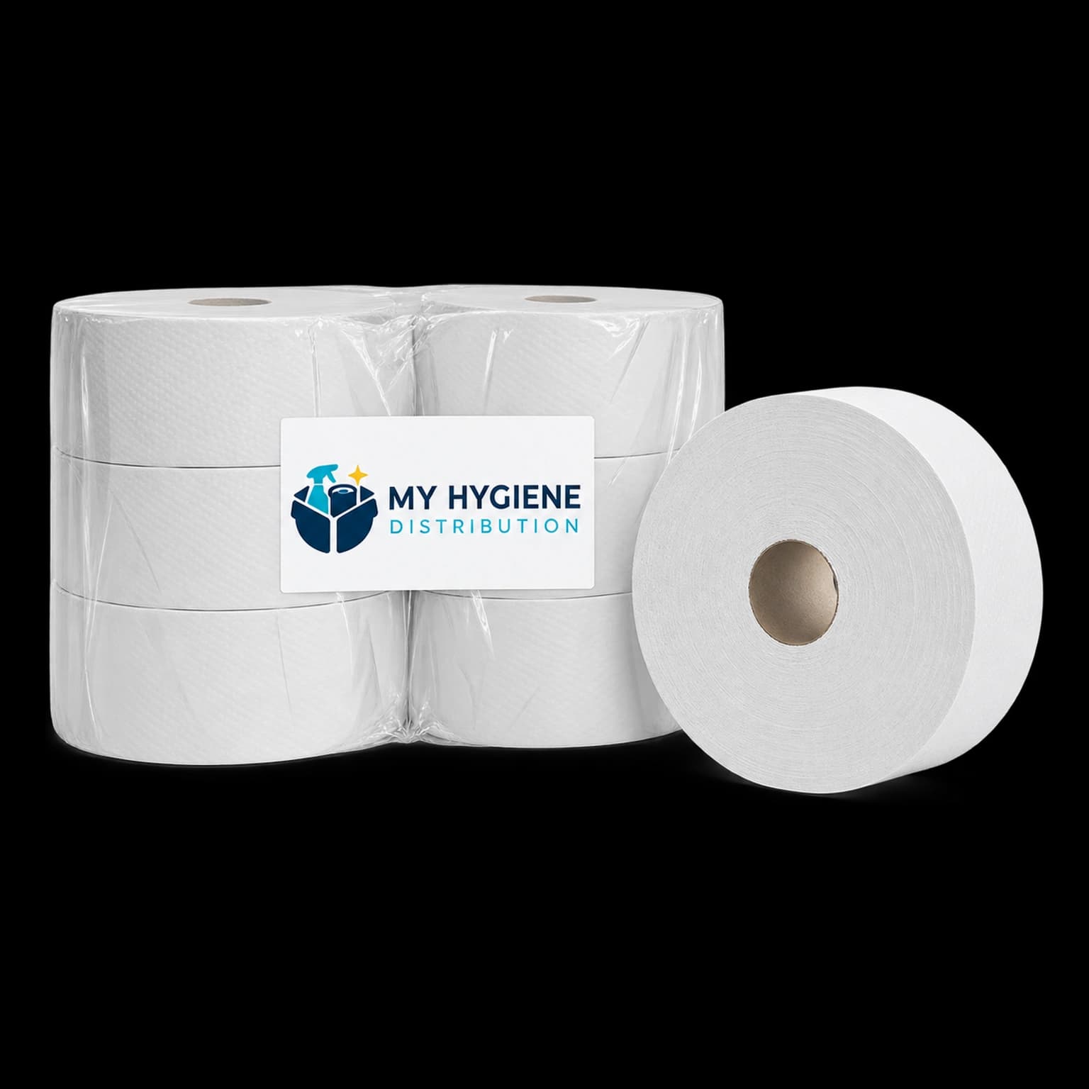 PAPIER TOILETTE MAXI JUMBO ECOLABEL — visuel illustratif MYHD, vue de face