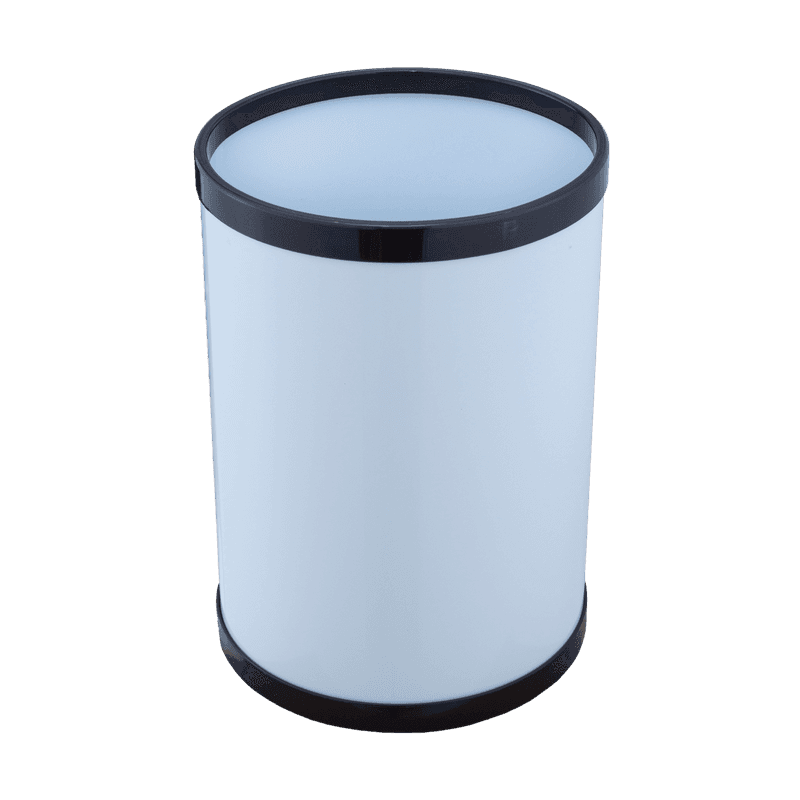 Poubelle peinte ronde anneaux noirs – AL60000 – MYHD