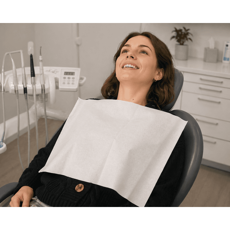 Bavoir dentaire blanc 48 x