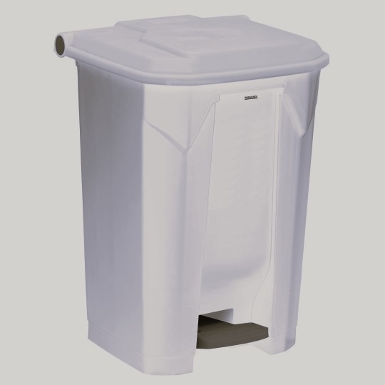 POUBELLE PLASTIQUE À PÉDALE 50L GRIS OU NOIR – Image 2