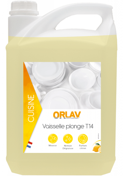 ORLAV 310 VAISSELLE PLONGE JAUNE T14 -5L
